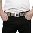 thumbnail image 3 of Buckle-Down Belt, Seatbelt Buckle Belt, Desert Camo Tans Browns, 30 to 44 Inches, 3 of 9