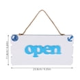 thumbnail image 2 of HOMEMAXS Open and Closed Hanging Sign Nautical Beach Welcome Sign Wall Art Wooden Wall Hanging Ornament Ocean Coastal Wooden Decor Mediterranean Themed Decorative for Door Bathroom Sky-blue, 2 of 8