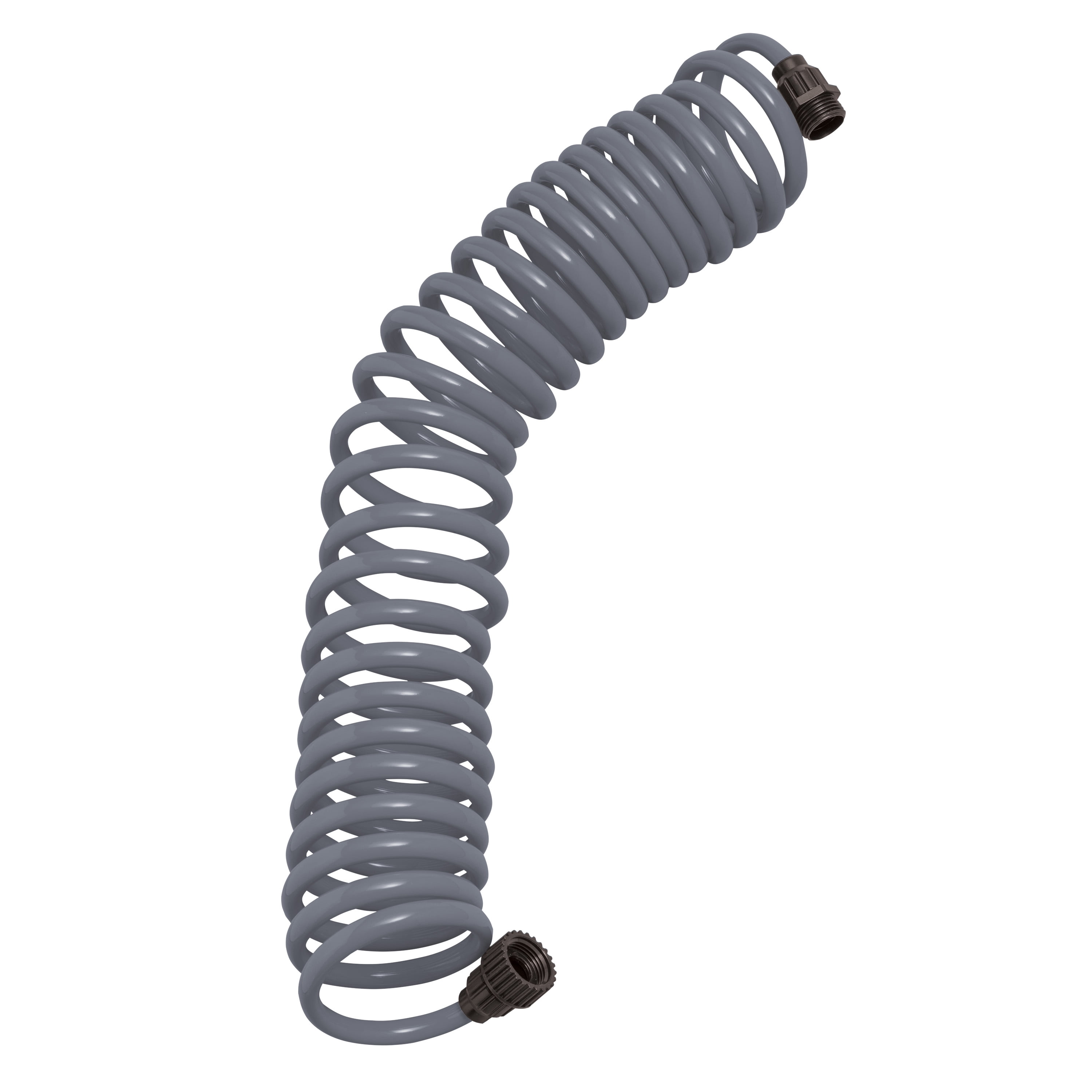 Orbit 25' Gray Coil Hose w/8-Pattern Plastic Nozzle