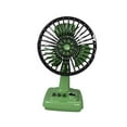 thumbnail image 4 of Ventilador de escritorio pequeño, refrigeración por aire, diseño, ventilador personal portátil de 3 velocidades para verde, 4 of 9
