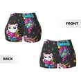 thumbnail image 3 of Sigee Cat Icecream Print Women's High Waist Workout Shorts - Squat Proof, Tummy Control, Yoga and Gym Activewear-, 3 of 9