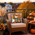 thumbnail image 2 of Thanksgiving Decorations Throw Pillow Covers,17.7x17.7 Inch Autumn Decorative Throw Cushion Case for Sofa Bedroom Living Room | Pumpkin Bow Decor Throw Pillowcase, 2 of 7