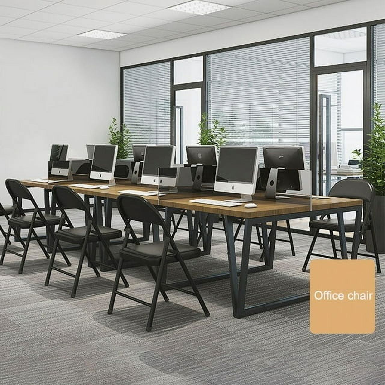 Vebreda Padded Folding Chair (4 Pack), Black