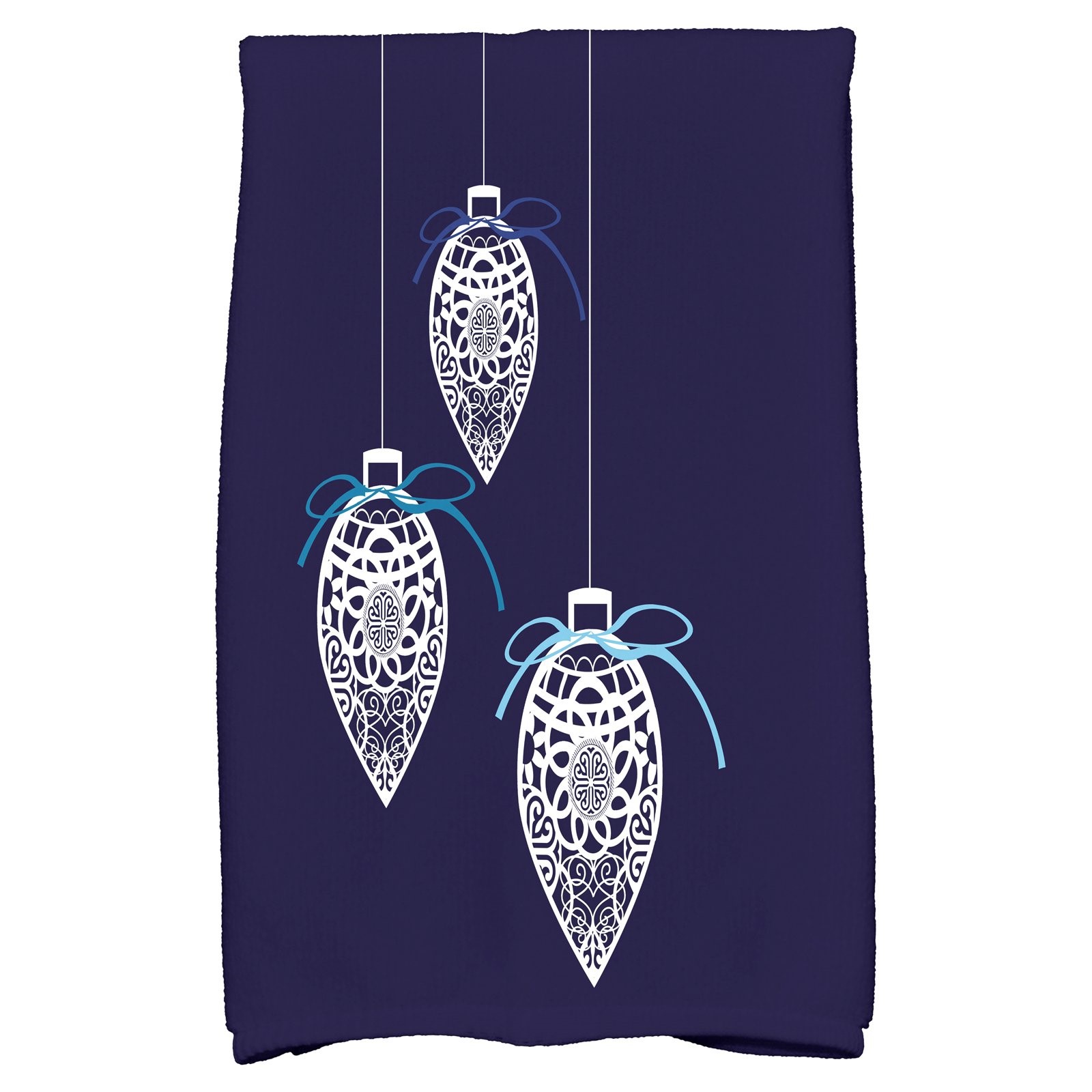 Simply Daisy 16" x 25" Filagree Ornaments Geometric Print Hand Towel