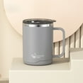 thumbnail image 2 of Kchsji Leak Proof Travel Coffee Mug,16oz Stainless Steel Coffee Mug,Vacuum Insulated for Hot & Cold Drinks with Push Button Lid for Office,Travel,Home,Christmas Gifts for Men,Women,DadGray, 2 of 9
