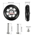 thumbnail image 2 of Unique Bargains Roues de Remplacement pour Bagages 90x24mm Kits de Réparation de Roues de Valise 2 Roulements en PU pour Sac de Chariot, Patin en Ligne, 2 of 5