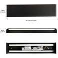 thumbnail image 4 of TuseyRxln Indoor LED Wall Light 2 * 12W Black Wall Lamp Warm White 3000K Modern for Bedroom Living Room Stair Corridor Bathroom, 4 of 8