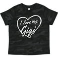 thumbnail image 3 of Inktastic I Love My Gigi in White Chalk Heart Boys or Girls Toddler T-Shirt, 3 of 5