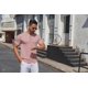 thumbnail image 4 of Camiseta COOFANDY Henley para hombre, manga corta, casual, rosa, 4 of 9