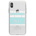 thumbnail image 1 of DistinctInk Clear Shockproof Hybrid Case for iPhone X / XS (5.8" Screen) - TPU Bumper Acrylic Back Tempered Glass Screen Protector - Two Kinds of People - Being An Actor is Better, 1 of 5
