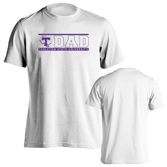 Tarleton State University Texans Dad Proud Parent Short Sleeve T-Shirt