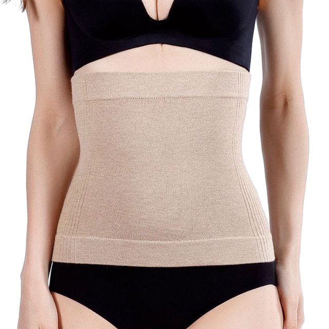 Guardurnaity Cinturón de cachemira unisex ligero que absorbe la humedad cintura elástica soporte de espalda cinturón posparto para mujeres Cinturones bronceado claro L