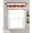 thumbnail image 3 of Faux Linen Valances for Windows Christmas Garland Pine Tree Decoration Curtains Valance Light Filtering Rod Pocket Small Window Treatment for Kitchen Living Room Bedroom 60x18In, 3 of 6