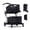 Black, variant on Kojooin Folding Shopping Cart with Wheels,Multi Use Functional Collapsible Carts with Storage Gate,Mobile Folding Trolley,Black