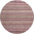 thumbnail image 2 of Addison Rugs Mayfield Premium Machine Washable Transitional Stripes Pink Round Rug, 8' X 8' Machine Washable Transitional Stripes Pink Oversized Sherpa Throw Blanket, 2 of 6