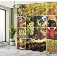 thumbnail image 5 of Ambesonne Wine Shower Curtain, Vineyard Grapes Landscapes, 69"Wx84"L, Green Red Brown, 5 of 5