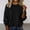 Black, variant on NTACZA Crewneck Oversized Sweater Women Black Pullover Loose Fitting Sweaters Basic Solid Knit Shirt Ladies Jumper L