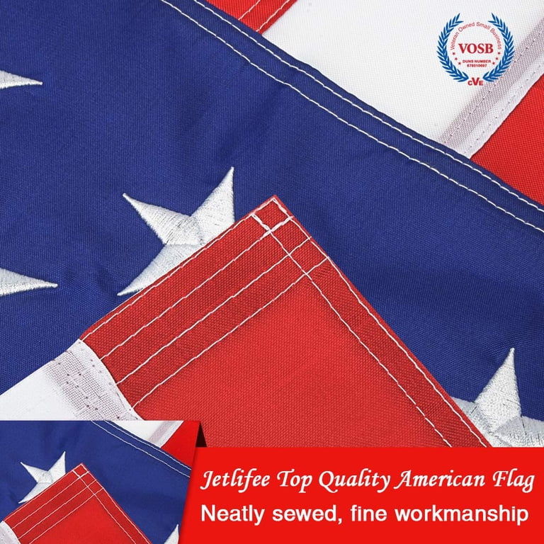 American Flag 10x15 Ft TearProof Series For Outside, 100% In USA - Foto 9