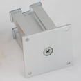 thumbnail image 2 of Sofá pata zócalo soporte de plinto de los muebles de la pierna del sofá de la aleación de aluminio para el gabinete del armario 12cm de plata Fanmusic Sofá pata zócalo, 2 of 5