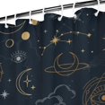 thumbnail image 4 of Gothic Shower Curtain Set - Dark Celestial Moon & Star Print, Mystical Cosmic Bath Decor, Waterproof Polyester 72"x84", Goth Aesthetic Gift, 4 of 5