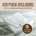 thumbnail image 5 of COOK WITH COLOR Snack Container with Ice Pack, Food Storage Containers, Meal Prep Containers, Cream, 5 of 9