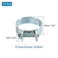 thumbnail image 2 of Unique Bargains 10Pack Mini Fuel Line Pipe Hose Clamp Clip, Adjustable 26-28mm, Zinc Plated, 2 of 5