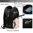 thumbnail image 4 of Fotbe Autumn Maple Leaf with Hedgehog Mochila con Estampado y Puerto USB para Hombre y Mujer, Mochila Antirrobo, Mochila de Viaje, Mochila Escolar, Mochila Universitaria, 4 of 7