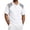 White-C#40610BB, variant on Hearthz Linen Mens Polo Shirt Moisture Wicking Raglan Men's Short Sleeve Shirts Color Block Soft Breathable Golf Polo Shirts for Men