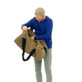 thumbnail image 3 of serony Minuscule 1/64 Diorama de Collection Mise en Forme Femme Figurine Boisson Route orange Homme Homme Rue Train Aspect Sac Homme Bleu 2,8-3 cm, 3 of 3