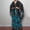 Black Blue, variant on Women’s Kaftan Beach Cover Up Dress Plus Size Summer Swimsuit Loungewear Maxi Dress