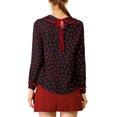 thumbnail image 3 of INSPIRE CHIC Blouse Douce à Manches Longues pour Femmes, Mignonne, à Volants, Col Peter Pan, 3 of 7