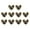 Black, variant on zhaomeidaxi 10Pcs/Set Luxury 3D Crooked Peach Nail Drill Rhinestones Love Heart Peach Rhinestones for Nails Art 3D Decoration Manicure DIY Decoration