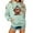 A-Green1132, variant on Cute Graphic Hoodies For Women Highland Cow Pullover Soft Casual Daily Sweatshirt