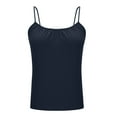 thumbnail image 6 of FAIWAD Tank Tops for Women V Neck Pleated Camisole Cami Top Casual Adjustable Spaghetti Straps Sleeveless Shirts, 6 of 9