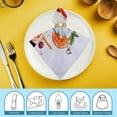 thumbnail image 6 of Heduofu Party Cloth Napkins Dinner Table Napkins, Washable Reusable Polyester Napkins for Home Holiday Party Wedding Table Setting Decoration 4 PCS, 6 of 7