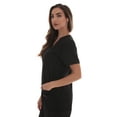 thumbnail image 2 of Just Love Solid Scrub Top for Women with Pockets and V-Neck - Comfortable and Professional Medical Uniform (Black, X-Small), 2 of 3
