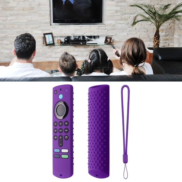 Funda Protectora para Mando A Distancia, Funda Protectora de Silicona, Funda Para Mando A Distancia Con Correa de Mano, Funda A Prueba de Golpes, Funda Para Mando A Distancia de TV