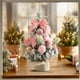 thumbnail image 4 of Árbol de Navidad rosa de mesa con luces y adornos | Mini árbol de Navidad artificial de 30 cm para decoración de escritorio | Decoración navideña DIY para el hogar y la oficina, 4 of 6