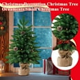 thumbnail image 6 of Artificial Christmas Tree with Realistic Branches Flocked Pine Christmas Decorations for Holiday Home Office Indoor Use C, 6 of 6