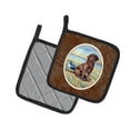thumbnail image 2 of Carolines Treasures 7090PTHD Chocolate Labrador Puppy  Pair of Pot Holders  7.5HX7.5W multicolor, 2 of 3