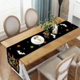 thumbnail image 3 of Halloween Table Runner Trick or Treat Farmhouse Holiday Kitchen Dining Table Decoration Runners for Indoor Outdoor Home Party Decor 13 x 48 Inches, 3 of 5