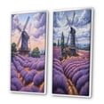 thumbnail image 3 of Designart "Mills in Lavender Hues III" Mills Framed Wall Art Set Of 2 - Purple Architecture Frame Gallery Set For Office Decor, 3 of 6