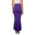 thumbnail image 3 of Women's Long Pencil Skirt High Waisted Summer Bodycon Tight Maxi Skirts Women Solid Stretchy Bodycon Maxi Skirt for Elegant Casual Office Wear, 3 of 6