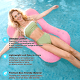 thumbnail image 4 of Durable Kidsjoy Stamp-Shaped Inflatable Pool Float for Adults, Thick PVC Ergo Backrest, 300lb, Pink - Pool/Lake/Vacation, 4 of 7