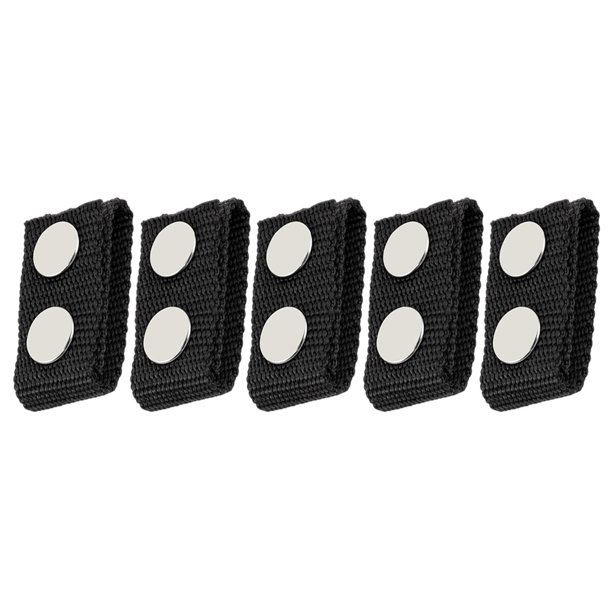 5 piezas de cinturón al aire libre Hebillas de cintura de nylon hebillas de fijación (negro)