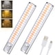 thumbnail image 1 of Luz LED para armario 80 LED, lámpara con sensor de movimiento, 3 colores de iluminación/2 modos de sensor/brillo ajustable/luz de armario recargable por USB para gabinete, cocina, 1 of 5