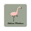 Personalized Back To School 1.75 x 1.75 Square Seal - Flamingo
