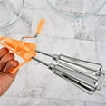 thumbnail image 5 of Stainless Steel Hand Cranked Mixer, Manual Hand Mixer, Manual Egg Beater Hand Crank, Durable Pasta/Dough Baking Tool, Ideal for Beating Eggs, Mixing Dough(1Pcs), 5 of 5