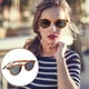 thumbnail image 4 of KAKOWELY 1 par de gafas de sol portátiles para niñas, gafas de sol modernas, adorables gafas de sol vintage para mujeres, 4 of 5