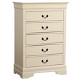 thumbnail image 2 of Traditional Style Bedroom Chest In Beige - G3175 With Bases, Curved Mouldings, Strong English Dovetailed Drawers And Metal Center Guides For A Delightful Sideboard Bases & Captivating Mouldings, 2 of 2